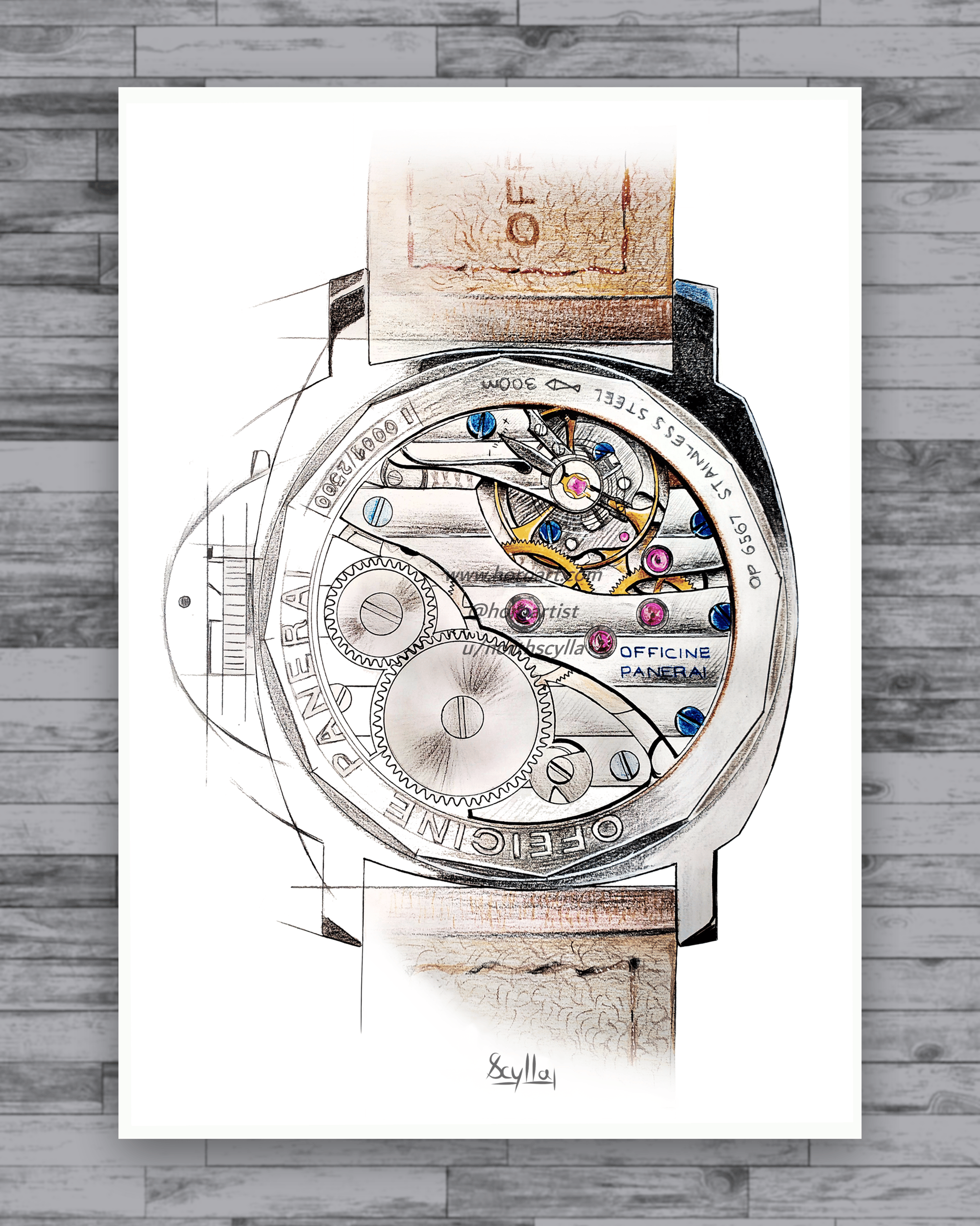 Panerai Luminor Marina PAM 111 Print HoroArt